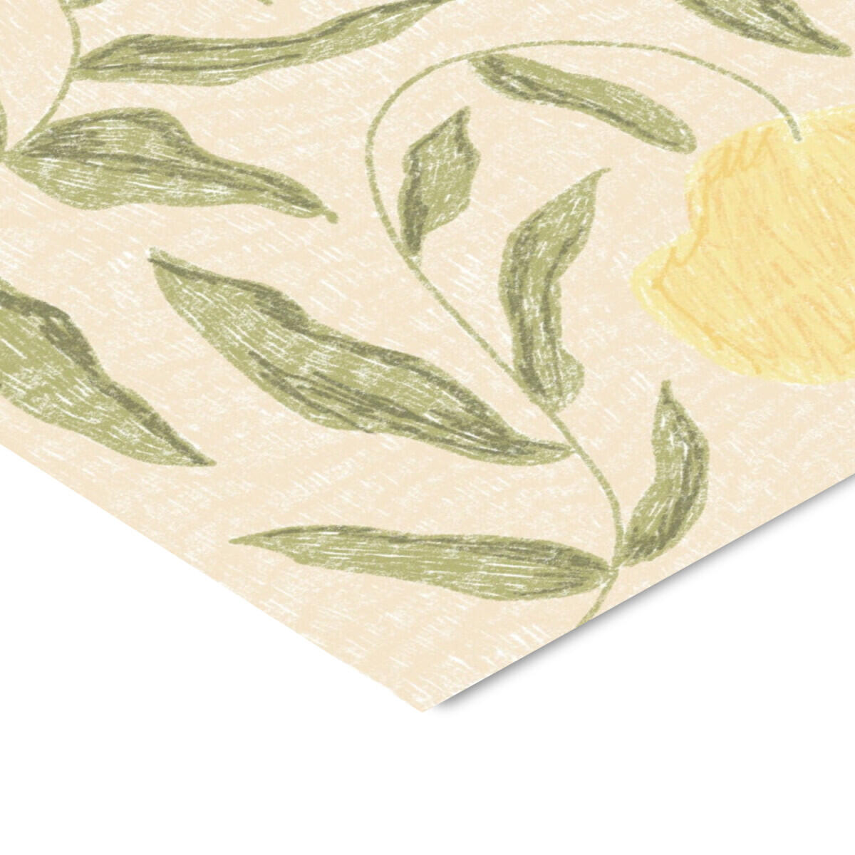 Camilla Bergqvist Butter Yellow flowers No. 02 plakat - 50x70 cm